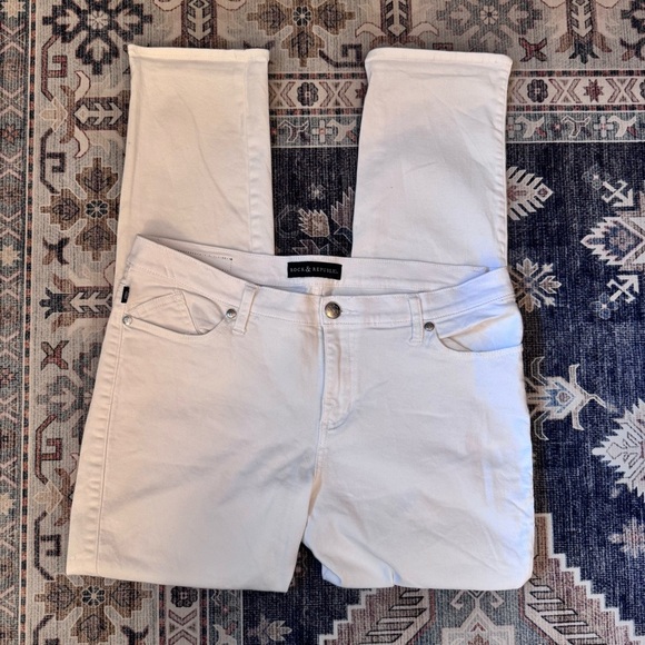 Rock & Republic Berlin High Rise Classic White Skinny Jeans Women’s Size 16 - Picture 1 of 11